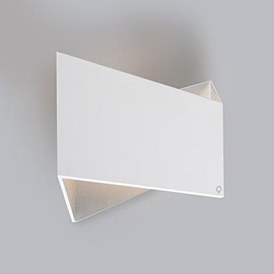 QAZQA Set van 2 design wandlampen wit - Fold QAZQA Set van 2 design wandlampen wit - Fold