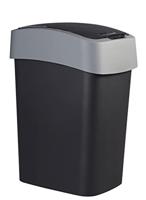 Curver flip bin 25 liter zwart/lichtgrijs - thumbnail
