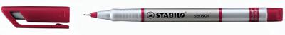 STABILO SENSOR, Fineliner, Fijn 0.3 mm, Met Meeverende Schrijfpunt- rood, per stuk STABILO SENSOR, Fineliner, Fijn 0.3 mm, Met Meeverende Schrijfpunt- rood, per stuk