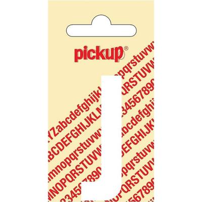Plakletter Nobel Sticker witte letter J Pickup - Pickup