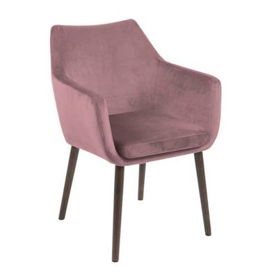 Eetkamerstoel 'Rikke' Velvet, kleur Dusty Rose