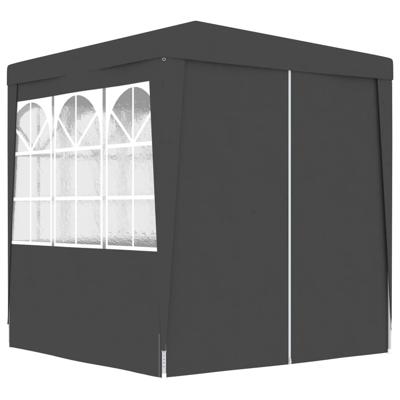 VidaXL Partytent met zijwanden professioneel 90 g/m² 2x2 m antraciet