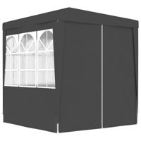 VidaXL Partytent met zijwanden professioneel 90 g/m² 2x2 m antraciet - thumbnail