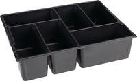 L-BOXX Verdeler voor kleine delen | B404xD317xH97 mm polystyreen | met 6 bakken | zwart | 1 stuk - 1000010128 1000010128 - thumbnail