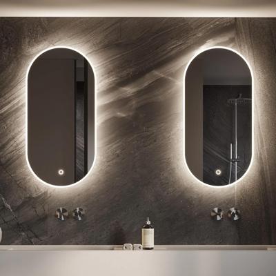 Spiegel Martens & Meijer Saint-Tropez 45x90 cm met Directe & Indirecte Verlichting Rondom, Incl. Spiegelverwarming & Dimbare Touch