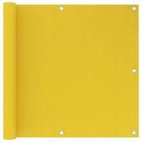 Balkonscherm 90x600 cm HDPE geel - thumbnail
