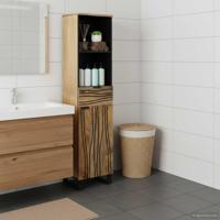 Badkamer wastafelkast Bruin 38 x 33 x 160 cm Bewerkt hout - thumbnail