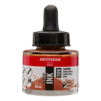 Amsterdam All Acrylics Amsterdam • acrylinkt fles 30 ml koper 805