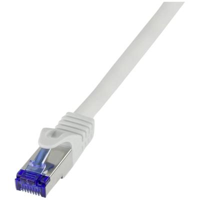 LogiLink C6A032S RJ45 Netwerkkabel, patchkabel CAT 6A S/FTP 1.00 m Grijs 1 stuk(s)