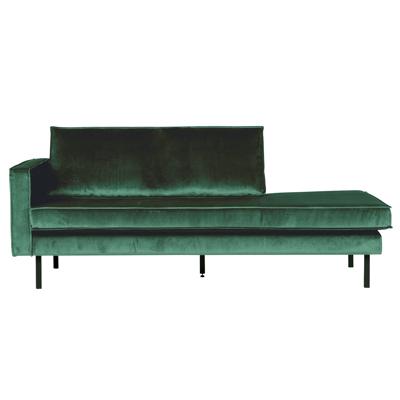 WOOOD Daybed 'Rodeo' Links, Velvet, kleur Forest Green