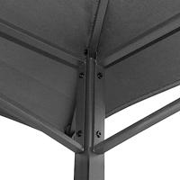 VidaXL Barbecue-overkapping 240x150x243 cm staal antracietkleurig - thumbnail