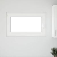 Kelderraam "RISOR" draaikiep- en draaikiep-19 DIN links wit - thumbnail