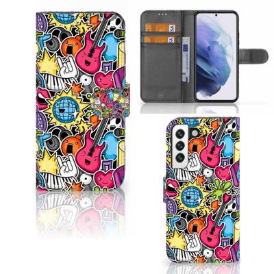 Samsung Galaxy S22 | Wallet Case | met Pasjes | Punk Rock