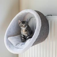 TRIXIE RADIATOR HANGMAT IGLO WIT / GRIJS 34X38X38 CM - thumbnail