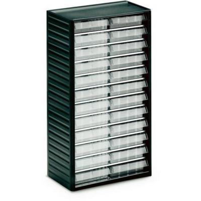 Treston 552-3 Werkplaatsmagazijn ESD (b x h x d) 310 x 550 x 180 mm Antraciet-grijs, Transparant 1 stuk(s)