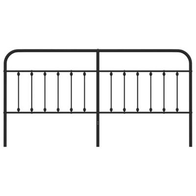 Hoofdbord metaal zwart 193 cm