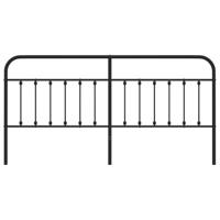 Hoofdbord metaal zwart 193 cm - thumbnail