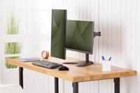 Digitus DA-90401 Monitor-tafelbeugel 2-voudig 38,1 cm (15) - 81,3 cm (32) Zwart, Zwart (mat) Draaibaar, In hoogte verstelbaar, Kantelbaar, Kantelbaar en - thumbnail