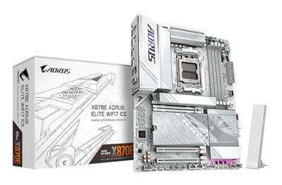 Moederbord AMD Gigabyte X870E AORUS ELITE WIFI7 ICE Moederbord AMD Gigabyte X870E AORUS ELITE WIFI7 ICE