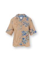Pip Studio Pip Studio Flora Short Sleeve Top Marigold Blue M - thumbnail