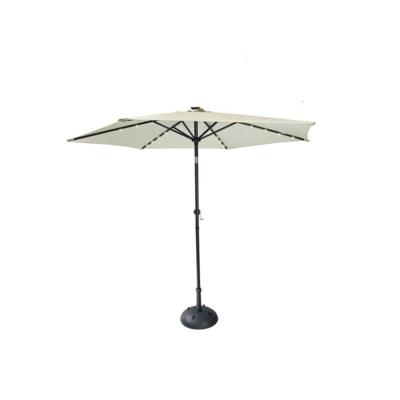 Gardington Parasol – Verlichting Op Zonne-energie - Kantelbaar - Aluminium – Creme - 270 Cm