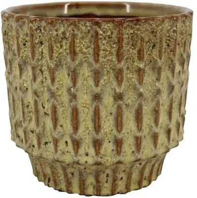 Pot Echo keramiek d10.8h9cm geel es/9