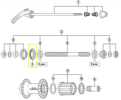 Shimano stofkap links fh-4500