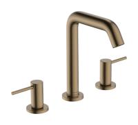 Hansgrohe Tecturis S 3-gats wastafelkraan 150 met afvoerplug, Brushed Bronze - thumbnail