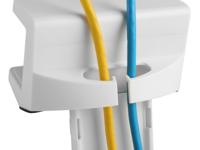 Equip 650806 clamp-on powerstrip holder, abs, steel, white - thumbnail