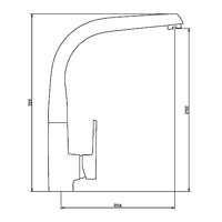 Keukenkraan Boss & Wessing Lucas Waterbesparend Chroom Boss & Wessing - thumbnail