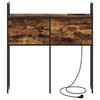 Bergend Hoofdeinde met Oplaadstation Gerookt eiken 100 cm - thumbnail