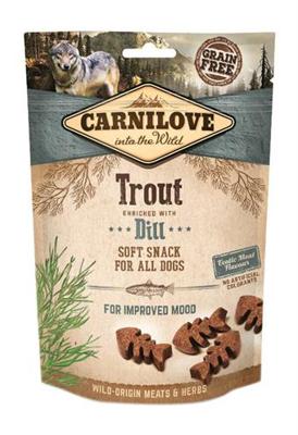 CARNILOVE SEMI-MOIST SOFT SNACK Trout Enriched with Dill - hondensnoepjes - 200 g