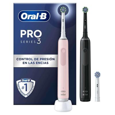 Elektrische tandenborstel Oral-B PRO 3 3900N Zwart Roze