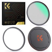 K&F Concept Magnetic 1/4 Black Mist Nano-X filter incl adapterring en lensdop 62 mm - thumbnail
