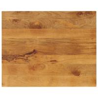 Tafelblad rechthoekig 110x80x2,5 cm massief mangohout - thumbnail