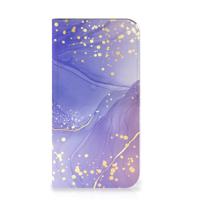 Bookcase voor iPhone 15 Watercolor Paars - thumbnail