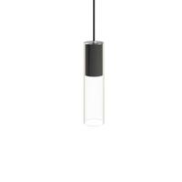 Lyora Hanglamp met glasCylinder zwart - 7865 - thumbnail
