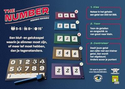 Asmodee the number bordspel Asmodee the number bordspel