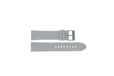 Horlogeband Universeel 1030660.22 Leder Wit 22mm