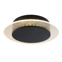 Steinhauer Plafondlamp Lido Ø 17 cm zwart - thumbnail