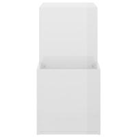 Opbergkast 105x35,5x70 cm spaanplaat hoogglans wit - thumbnail