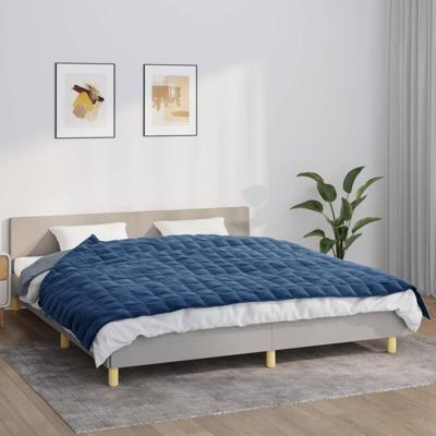 Verzwaringsdeken 155x220 cm 7 kg stof blauw Verzwaringsdeken 155x220 cm 7 kg stof blauw