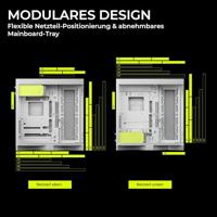 TRYX TRYX LUCA L70 Midi-tower PC-behuizing, Behuizing, Gaming-behuizing Wit - thumbnail