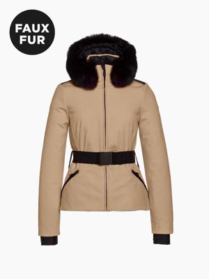Goldbergh Hida Faux Border Wintersportjas Dames Marmottes 44 Goldbergh Hida Faux Border Wintersportjas Dames Marmottes 44