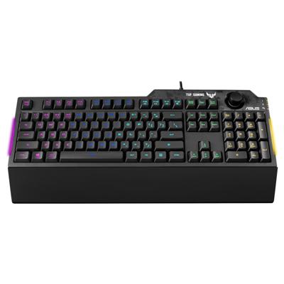 Gaming Keyboard Asus TUF Gaming K1 Qwerty Spaans Zwart Gaming Keyboard Asus TUF Gaming K1 Qwerty Spaans Zwart