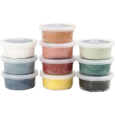 Creativ Company Silk clay, pastelkleuren, 10dlg. - thumbnail