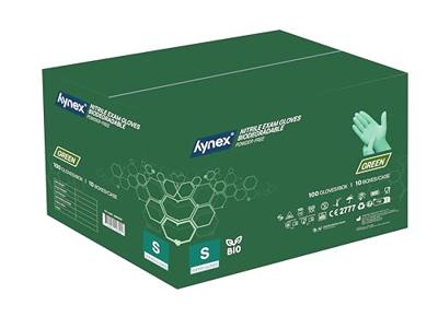 Handschoen hynex nitril bio s groen 3.5gr 100st | 10 stuks