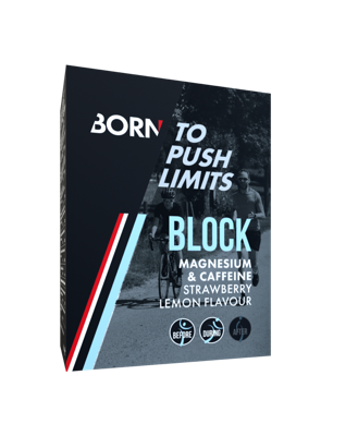 Born Block Magnesium & Caffeine - Strawberry Lemon Born Block Magnesium & Caffeine - Strawberry Lemon