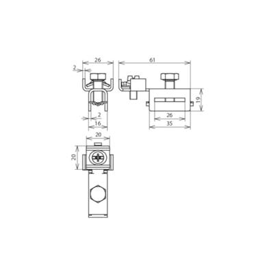 DEHN SPK 25 BRS AQ4 25 V2A Overspanningsveilige montageset 1 stuk(s) DEHN SPK 25 BRS AQ4 25 V2A Overspanningsveilige montageset 1 stuk(s)
