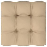 VidaXL Palletkussen 58x58x10 cm stof beige - thumbnail